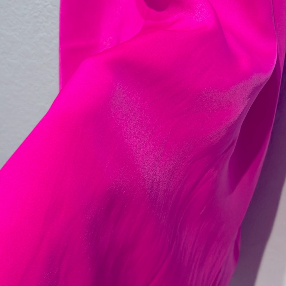Polo Ralph Lauren Dayana Fuchsia Silky Dress cocktail party summer dress size 4 - Picture 12 of 13